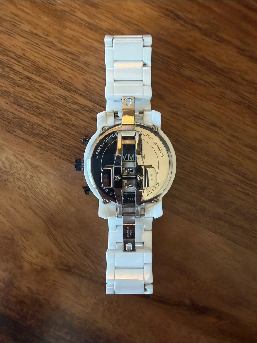 MVMT White Ceramic Chronograph with Black Accents